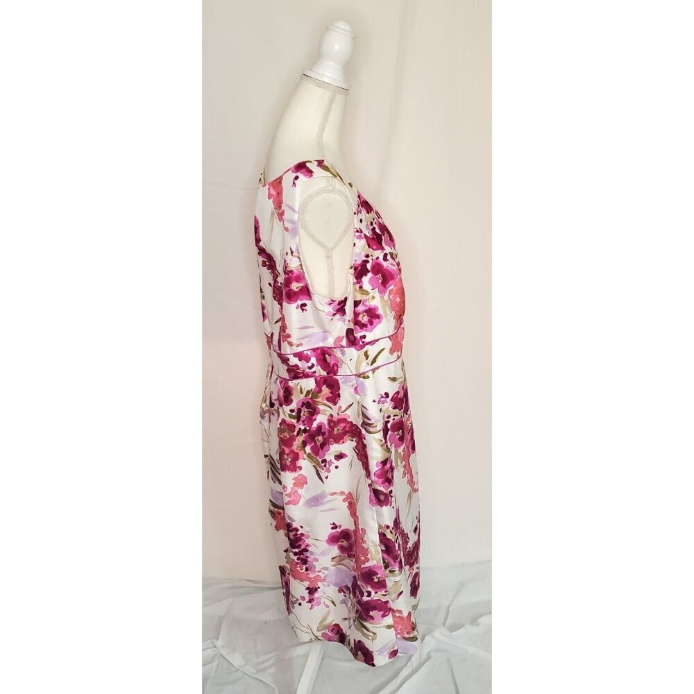 Studio 1 White Floral Sleeveless Midi Dress & Pink 3/4 Sleeve Blazer Jacket Set